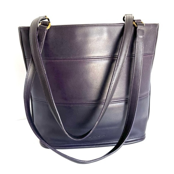 Vintage Coach Tribeca bag // eggplant purple // RARE - Picture 2 of 9
